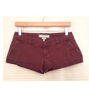 Abercrombie & Fitch maroon shorts